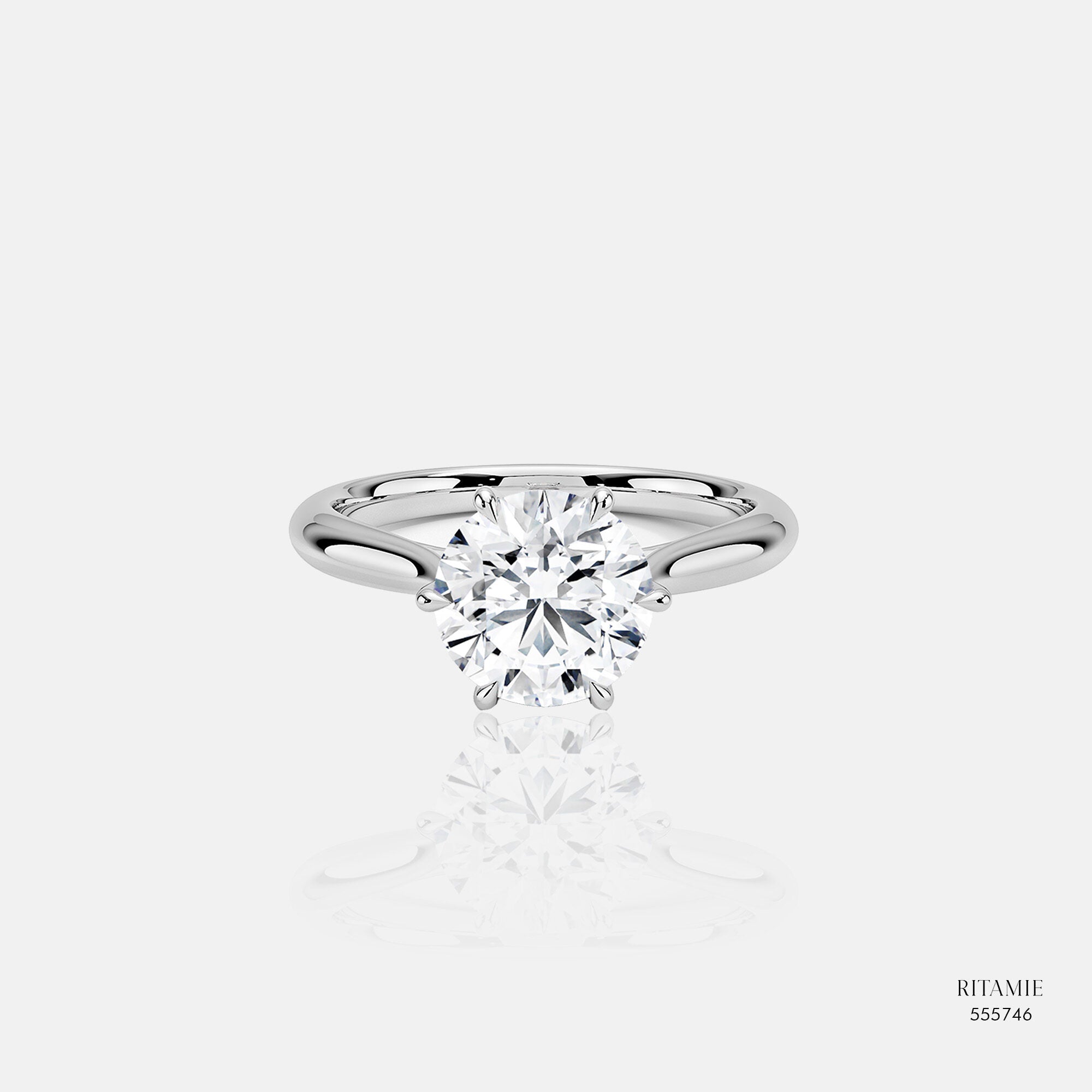 Aurora Solitaire Lab-Grown Diamond Ring 555746